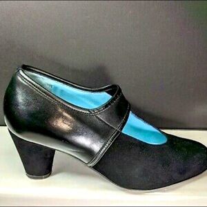 Thierry Rabotin Soft Leather & Suede Elastic Mary Jane EU 36.5 Made In Italy